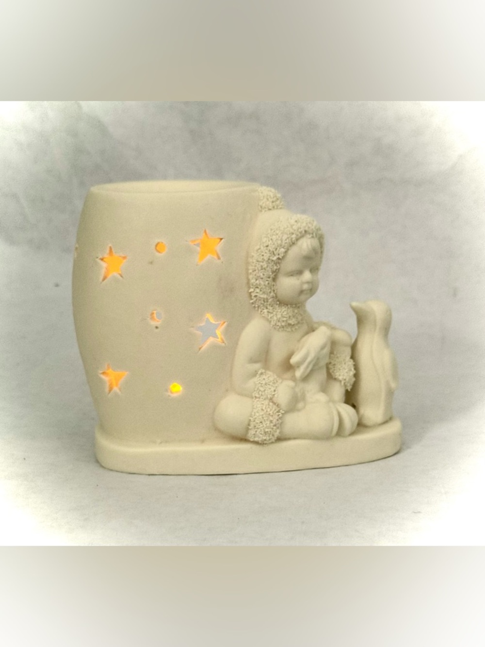 Snow Babies Candle Holder From Delegar 1999 Collectibles
